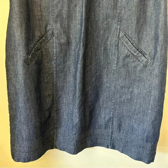 Boden Montmartre Chambray Jean Shift Dress Size 14 - Picture 3 of 7